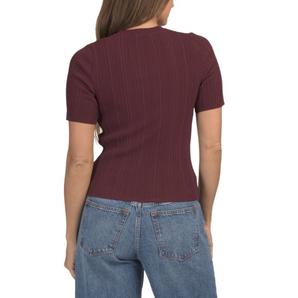 RAG & BONE Plum Camryn Tee - Picture 2 of 2